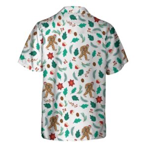 Christmas Bigfoot Sasquatch Pattern Hawaiian Shirt Funny Christmas Shirt Best Gift For Christmas 2