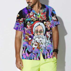 Christmas Hippie Santa Claus Hawaiian Shirt Santa Christmas Shirt Best Gift For Christmas 4