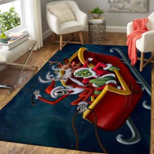 Christmas Santa Jack Skellington amp Grinch Area Limited Edition Rug