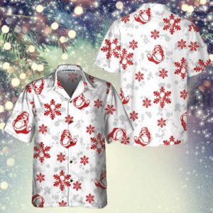 Christmas Snow And Skull Hawaiian Shirt Christmas Skull Shirt Best Gift For Christmas 5