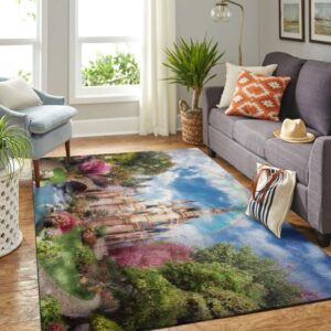 Cinderella Disney Castle Living Room Area Rug