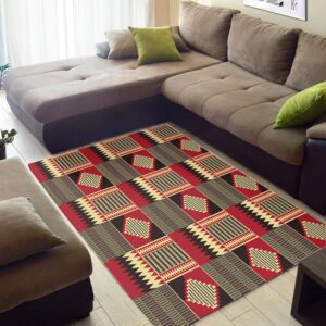 Cool African Black History Month Ethnic Seamless Pattern Themed Carpet House Rug