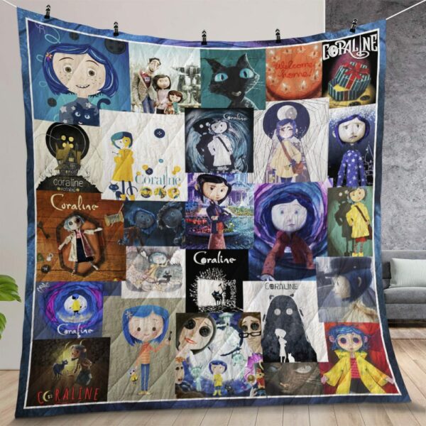 Coraline Poster Quilt Gift For Christmas Birthday Thanksgiving Ver 5
