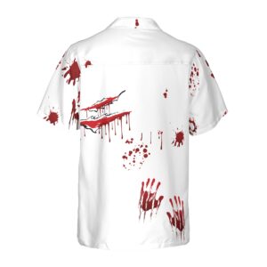 Creepy Ripped Open Rib Cage Organs Hawaiian Shirt 2