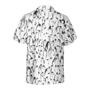 Crowd Penguin Seamless Pattern Penguin Hawaiian Shirt Cool Penguin Shirt For Men Penguin Themed Gift Idea 2