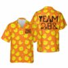 Cute Duck Orange Pattern Hawaiian Shirt 1