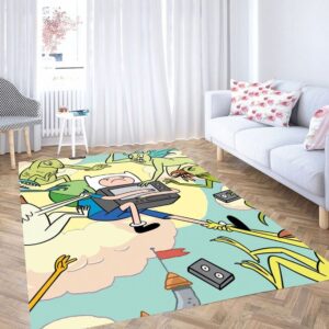 Cutest Finn Adventure Time Living Room Modern Carpet Rug