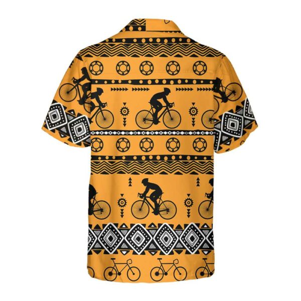 Cycling Tribal Pattern Hawaiian Shirt For Men Women Vintage Bicycle Shirt Best Gift For Biker 2