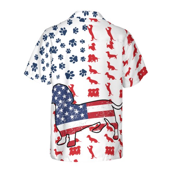 Dachshund American Flag Hawaiian Shirt 2