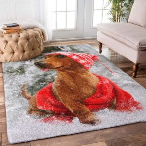 Dachshund Christmas Limited Edition Rug