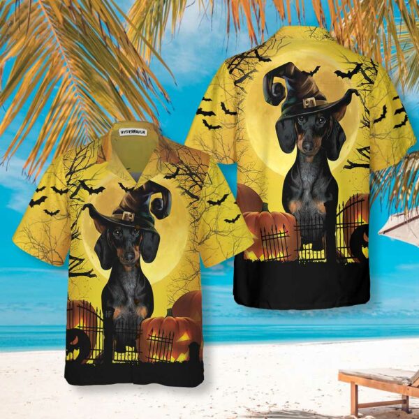 Dachshund Is Never Too Old For Halloween Hawaiian Shirt Spooky Halloween Shirt For Men And Women 4