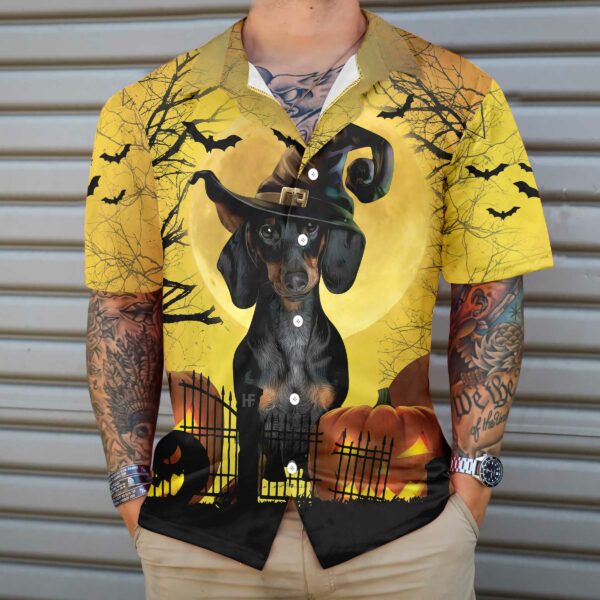 Dachshund Is Never Too Old For Halloween Hawaiian Shirt Spooky Halloween Shirt For Men And Women 5