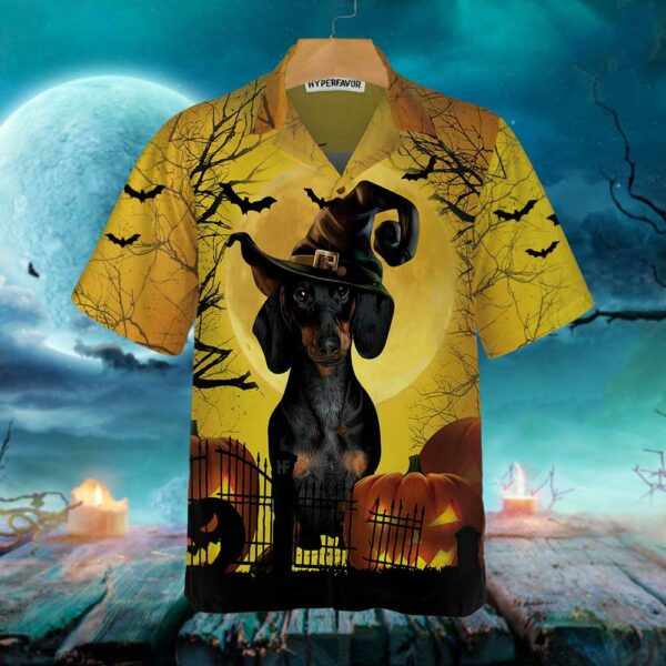 Dachshund Is Never Too Old For Halloween Hawaiian Shirt Spooky Halloween Shirt For Men And Women 6