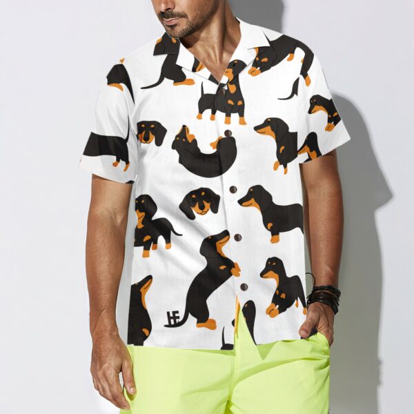 Dachshund Pattern Hawaiian Shirt 4