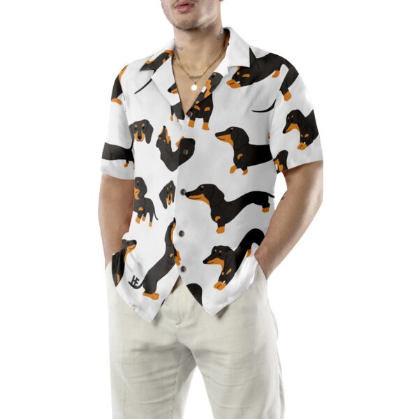 Dachshund Pattern Hawaiian Shirt 5