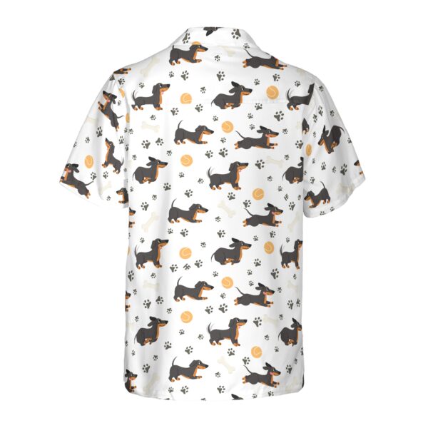 Dachshund Seamless Pattern Adorable Pets Hawaiian Shirt 2