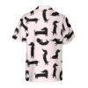 Dachshund Silhouette Pattern Hawaiian Shirt 1