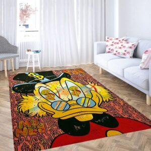 Dagobert Duck Wallpaper Living Room Modern Carpet Rug