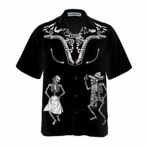 Dancing Skeleton Dia De Los Muertos Hawaiian Shirt Day Of The Dead Gift Shirt 3