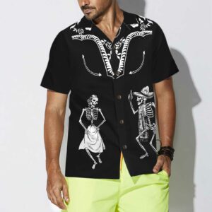 Dancing Skeleton Dia De Los Muertos Hawaiian Shirt Day Of The Dead Gift Shirt 4