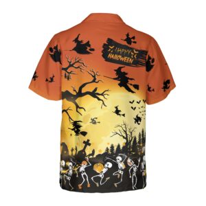 Dancing Skeletons Halloween Hawaiian Shirt Skeleton Shirt For Men And Women 2
