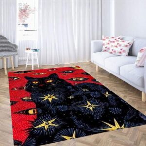 Daria Hlazatova Cat Carpet Rug