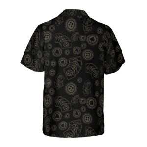Dark Poker Pattern Hawaiian Shirt 2
