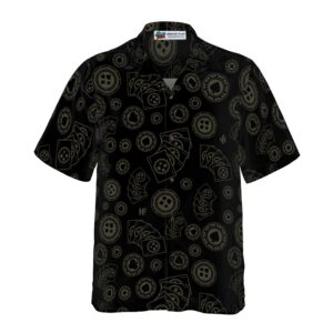 Dark Poker Pattern Hawaiian Shirt 3
