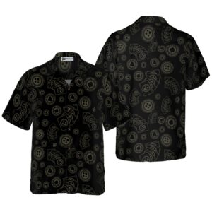 Dark Poker Pattern Hawaiian Shirt 4
