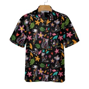Day Of The Dead Skeleton Animals Hawaiian Shirt Funny Day Of The Dead Shirt 2