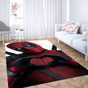 Deadpool Love Wallpaper Living Room Modern Carpet Rug