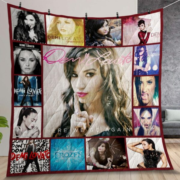 Demi Lovato Quilt Gift For Christmas Birthday Halloween