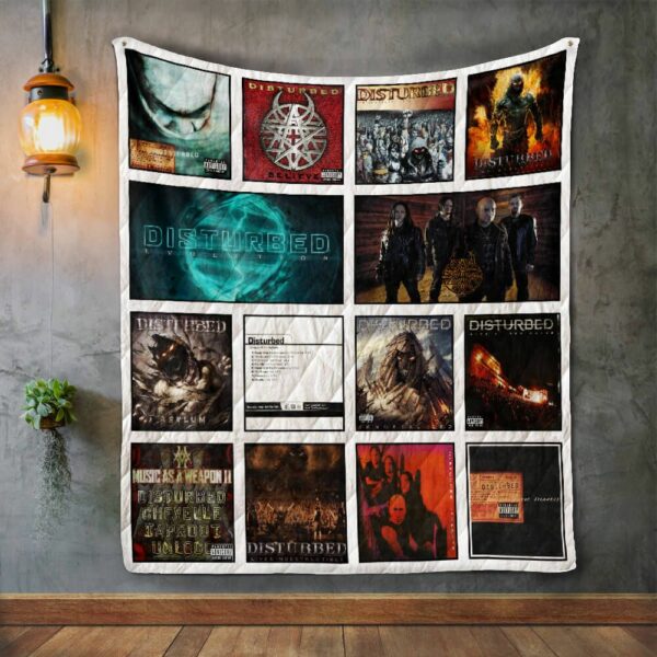 Disturbed Album Covers Quilt Gift For Christmas Black Friday Thanksgiving