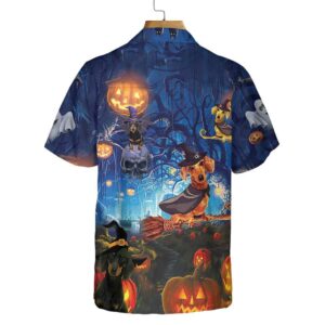 Dog The Witch For Halloween Hawaiian Shirt Funny Dachshund Wich Halloween Shirt For Men And Women 2