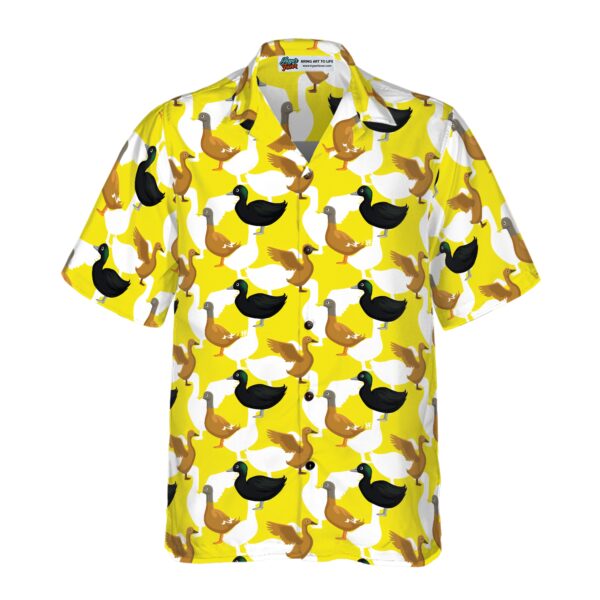 Ducks On The Farm Hawaiian Shirt 3
