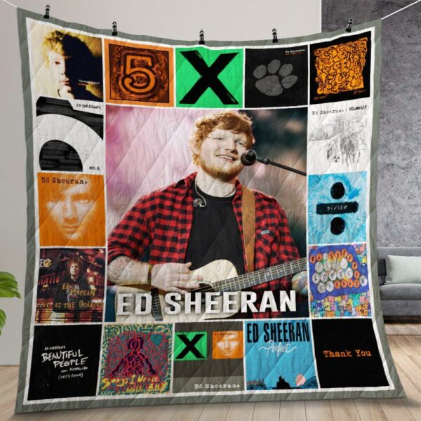 Ed Sheeran Albums Cover Poster Quilt Gifts For Birthday Christmas Thanksgiving