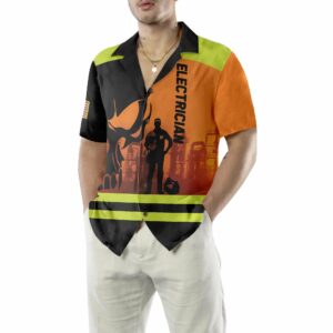 Electrician Skull Hawaiian Shirt Electrician Shirt For Men Unique Electrician Shirt 4