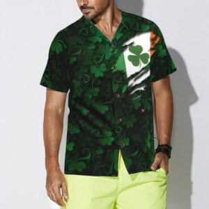 Erin Go Bragh Shamrock Flag Ireland Proud Hawaiian Shirt 4