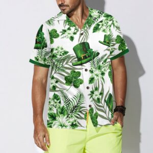 Erin Go Braugh Ireland Green Hat and Shamrock Pattern Hawaiian Shirt 4
