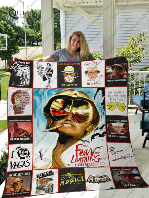 Fear And Loathing In Las Vegas Quilt Gift For Christmas Black Friday Thanksgiving