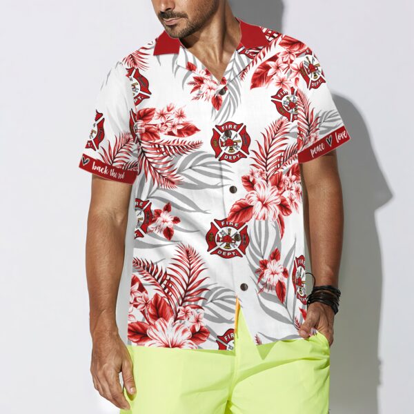 Firefighter Fire Rescue Hawaiian Shirt 3