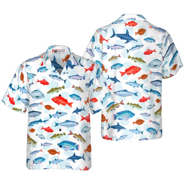 Fish Pattern Hawaiian Shirt 1