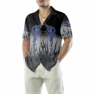 Flame And Dragon Tattoo Hawaiian Shirt Flame Print Hawaiian Shirt Flame Shirt For Men And Women 4
