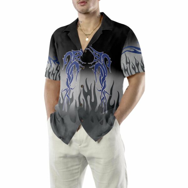 Flame And Dragon Tattoo Hawaiian Shirt Flame Print Hawaiian Shirt Flame Shirt For Men And Women 4