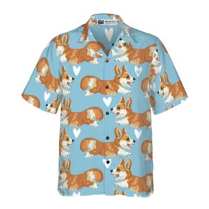 Flying Corgi Blue Hawaiian Shirt Corgi Shirt For Men And Women 3