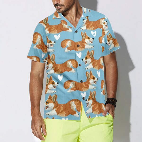 Flying Corgi Blue Hawaiian Shirt Corgi Shirt For Men And Women 4