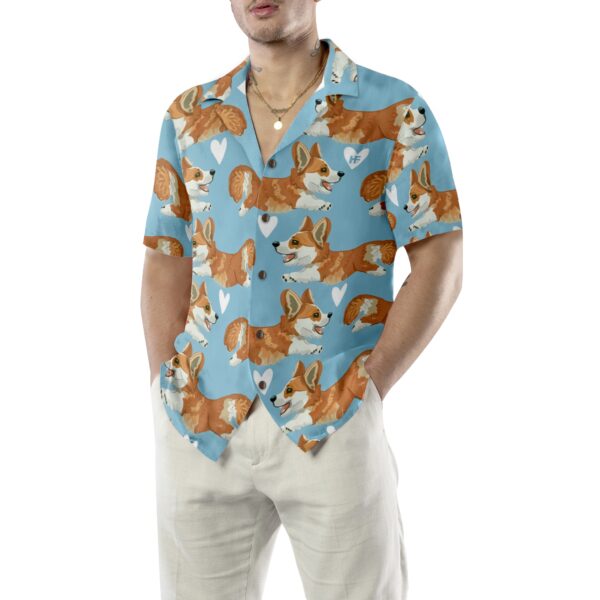 Flying Corgi Blue Hawaiian Shirt Corgi Shirt For Men And Women 5