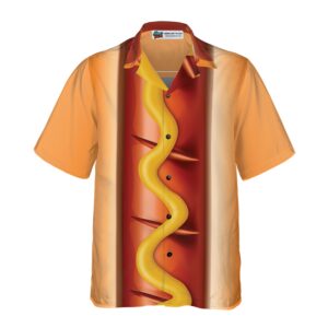 Funny Halloween Hot Dog Costume Shirt Hawaiian Shirt 3