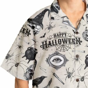 Funny Halloween Vintage Pattern Hawaiian Shirt 6