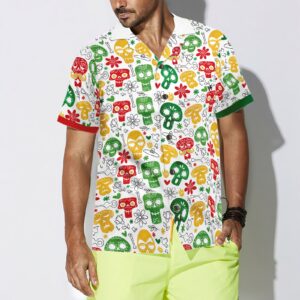 Funny Mexican Skull Hawaiian Shirt 3